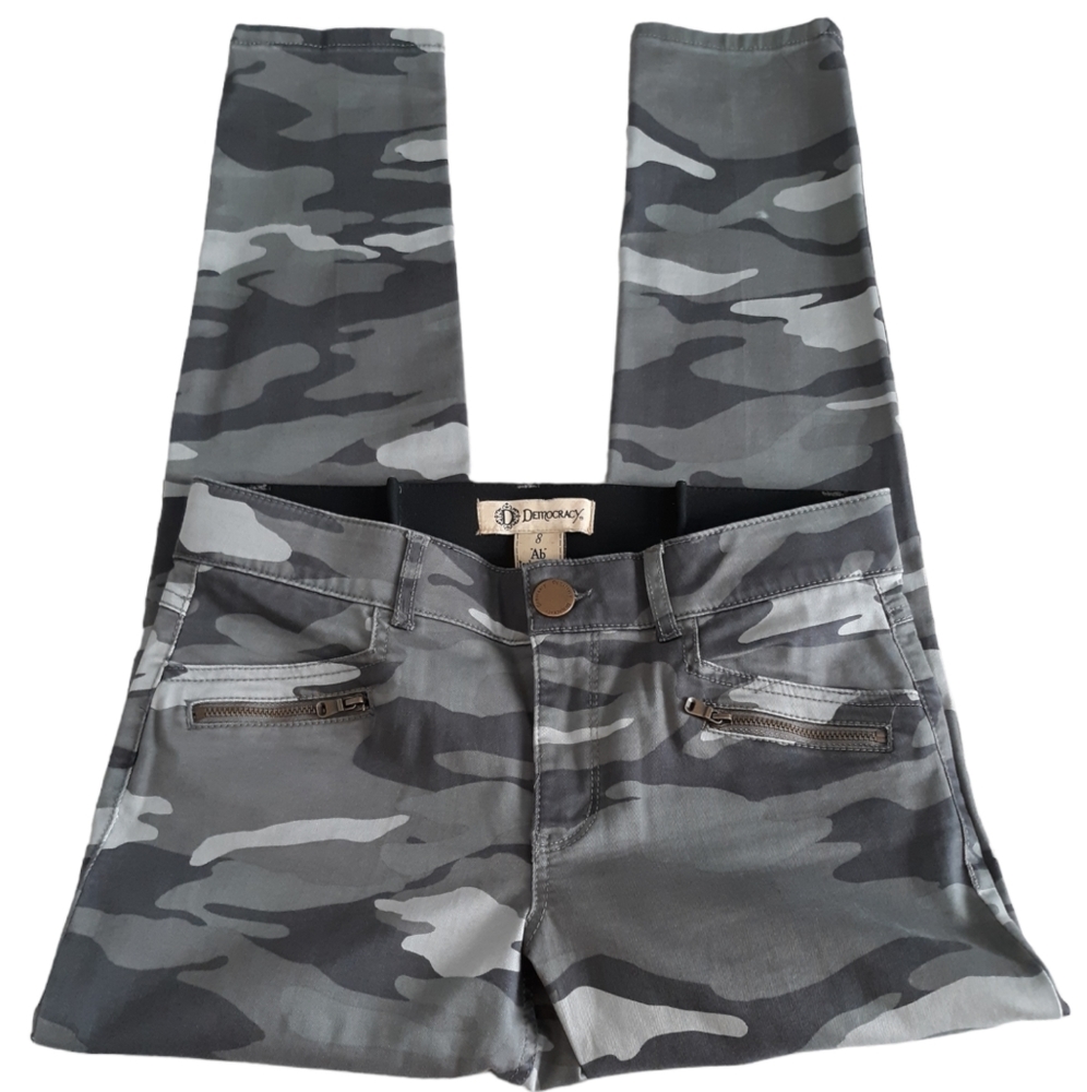 Democracy Size 8 AB Technology Grey Camo Pants *Alteration*